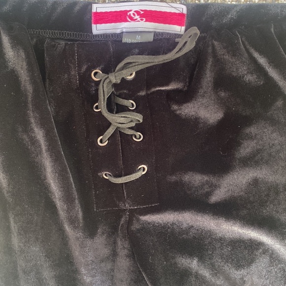 Black velvet bellbottoms NWT - Picture 2 of 3